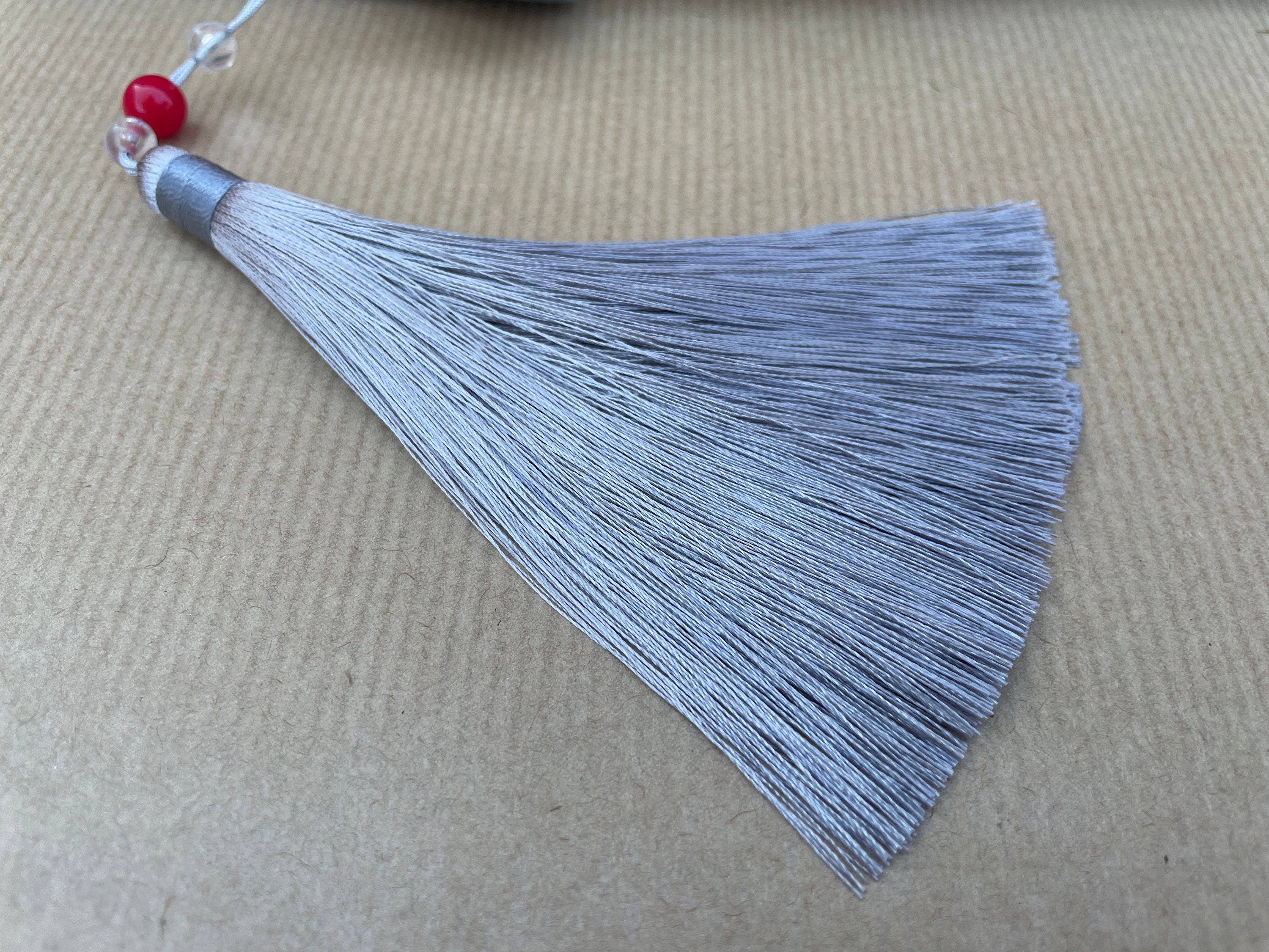 White Blossom Branch Print Folding Hand Fan - view 4